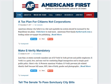 Tablet Screenshot of americansfirst.org